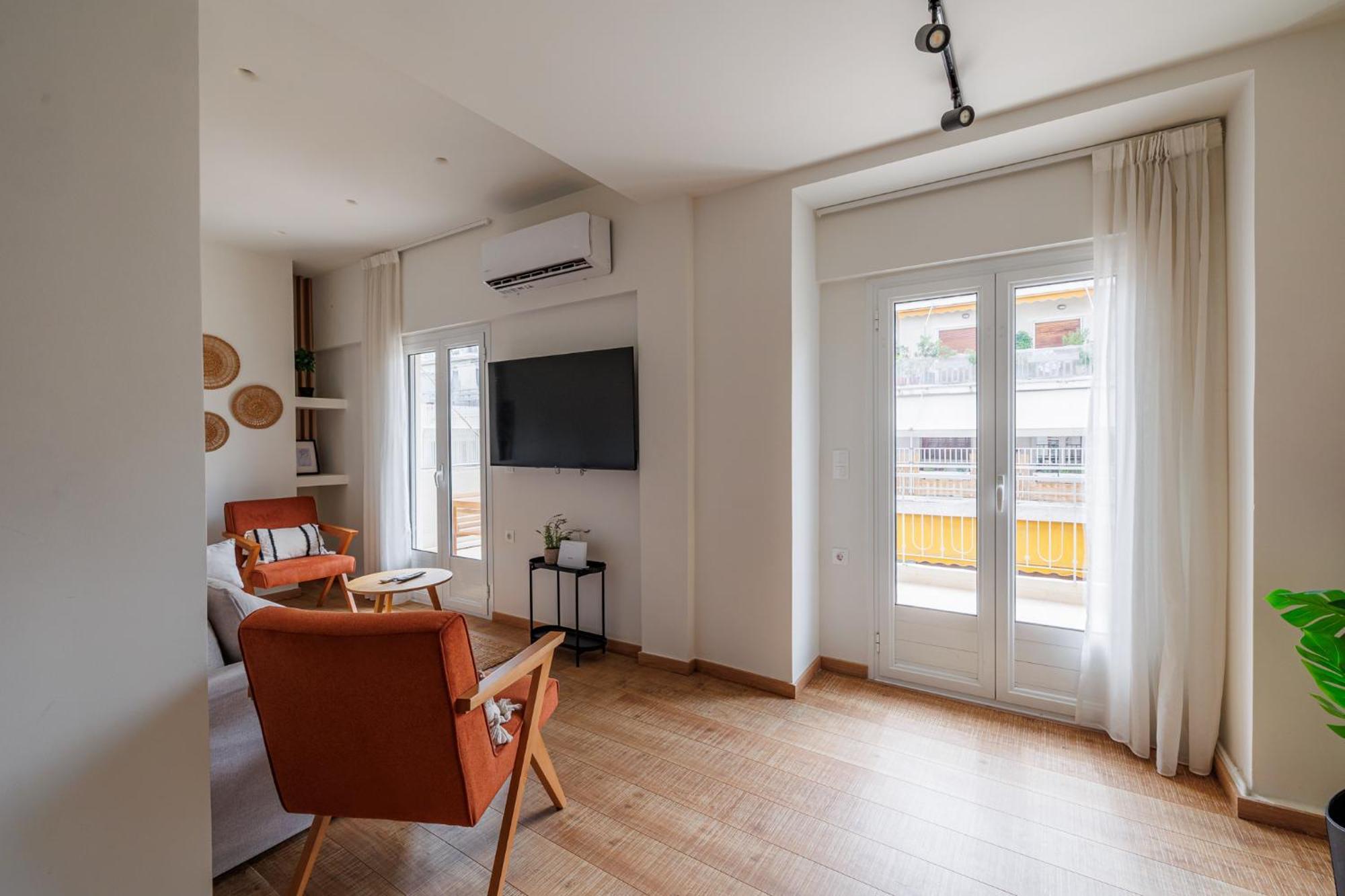 Penthouse 4th Fl At Pagrati-large Veranda Appartamento Atene